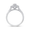 Thumbnail Image 3 of Adore Cushion-Cut Diamond Double Halo Engagement Ring 5/8 ct tw 14K White Gold