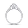 Thumbnail Image 3 of Adore Oval-Cut Diamond Halo Engagement Ring 1/2 ct tw 14K White Gold