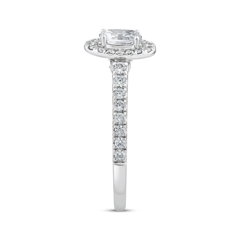 Main Image 2 of Adore Oval-Cut Diamond Halo Engagement Ring 5/8 ct tw 14K White Gold
