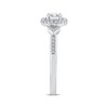 Thumbnail Image 2 of Adore Round-Cut Diamond Halo Engagement Ring 1/4 ct tw 14K White Gold