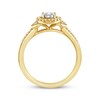 Thumbnail Image 3 of Adore Round-Cut Diamond Halo Engagement Ring 1/4 ct tw 14K Yellow Gold