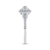 Thumbnail Image 2 of Adore Round-Cut Diamond Double Halo Engagement Ring 1/2 ct tw 14K White Gold