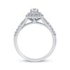 Thumbnail Image 3 of Adore Round-Cut Diamond Double Halo Engagement Ring 1/2 ct tw 14K White Gold