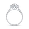 Thumbnail Image 2 of Adore Multi-Diamond Halo Engagement Ring 1/2 ct tw 14K White Gold