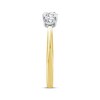 Thumbnail Image 2 of Adore Round-Cut Diamond Three-Stone Engagement Ring 3/4 ct tw 14K Yellow Gold