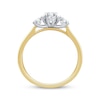 Thumbnail Image 3 of Adore Round-Cut Diamond Three-Stone Engagement Ring 3/4 ct tw 14K Yellow Gold