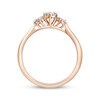 Thumbnail Image 3 of Adore Round-Cut Diamond Three-Stone Engagement Ring 1/2 ct tw 14K Rose Gold