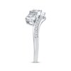 Thumbnail Image 2 of Adore Diamond Three-Stone Bypass Engagement Ring 1/2 ct tw 14K White Gold