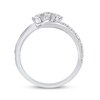 Thumbnail Image 3 of Adore Round-Cut Diamond Three-Stone Bypass Engagement Ring 1/2 ct tw 14K White Gold