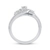Thumbnail Image 3 of Adore Round-Cut Diamond Three-Stone Swirl Engagement Ring 1/2 ct tw 14K White Gold