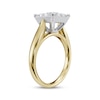 Thumbnail Image 2 of Adore Multi-Diamond Square Engagement Ring 1 ct tw 14K Two-Tone Gold