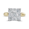 Thumbnail Image 3 of Adore Multi-Diamond Square Engagement Ring 1 ct tw 14K Two-Tone Gold