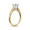 Thumbnail Image 1 of Multi-Diamond Square Engagement Ring 1/4 ct tw 14K Two-Tone Gold