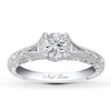 Thumbnail Image 1 of Neil Lane Round Diamond Engagement Ring 1/2ct tw 14K White Gold