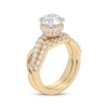 Thumbnail Image 2 of Adore Lab-Grown Diamonds Round-Cut Double Cuff Bridal Set 3 ct tw 14K Yellow Gold (VS2/F)