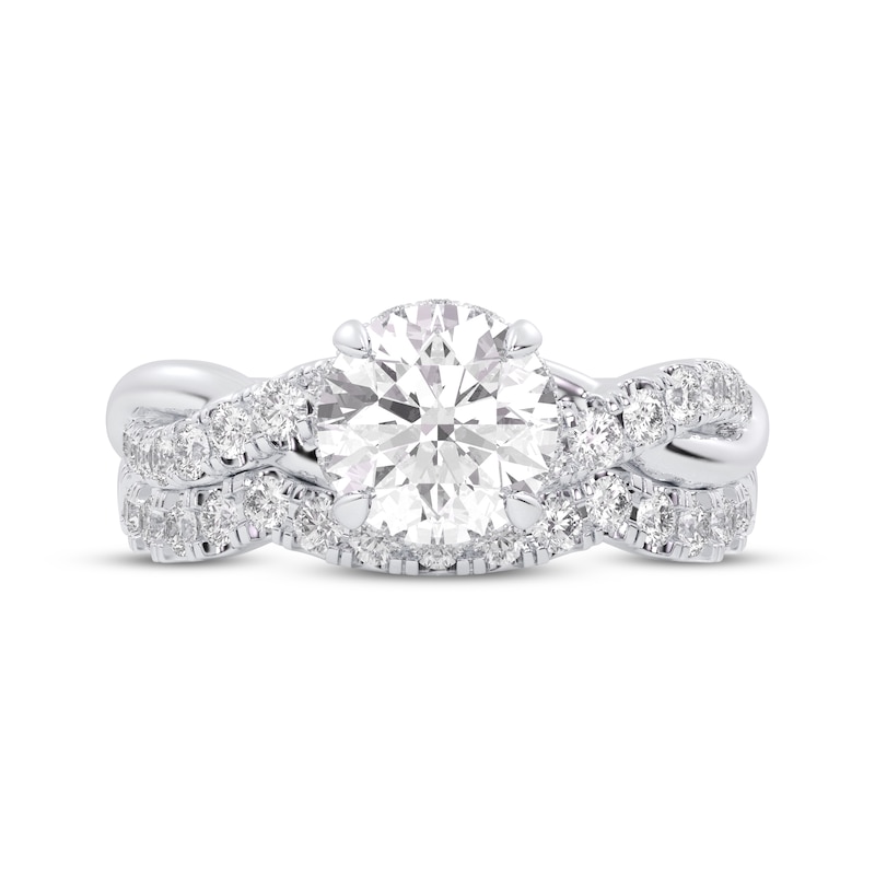 Main Image 3 of Adore Lab-Grown Diamonds Round-Cut Double Cuff Bridal Set 3 ct tw 14K White Gold (VS2/F)