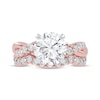 Thumbnail Image 3 of Adore Lab-Grown Diamonds Round-Cut Double Hidden Halo Bridal Set 3 ct tw 14K Rose Gold