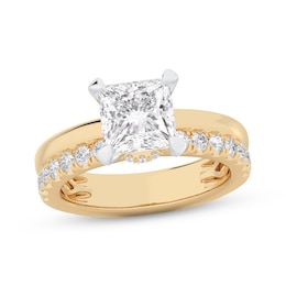 Adore Lab-Grown Diamonds Princess-Cut Engagement Ring 2-1/2 ct tw 14K Yellow Gold (VS2/F)