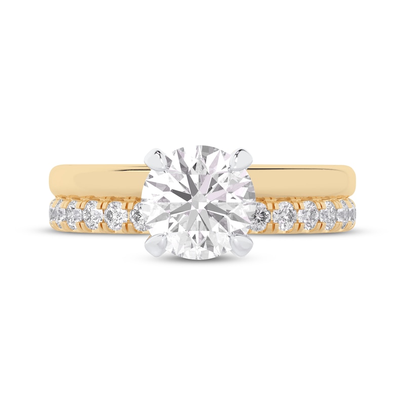 Main Image 3 of Adore Lab-Grown Diamonds Round-Cut Engagement Ring 2 1/2 ct tw 14K Yellow Gold (VS2/F)