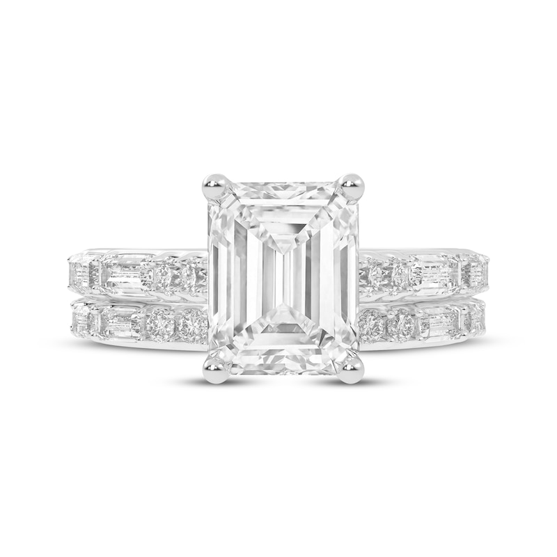 Main Image 3 of Adore Lab-Grown Diamonds Emerald-Cut Bridal Set 3 ct tw 14K White Gold