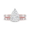 Thumbnail Image 3 of Adore Lab-Grown Diamonds Pear-Shaped Bridal Set 3 ct tw 14K Rose Gold