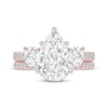 Thumbnail Image 3 of Adore Lab-Grown Diamonds Pear-Shaped & Round-Cut Three-Stone Bridal Set 3 ct tw 14K Rose Gold