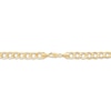 Thumbnail Image 2 of 8.8mm Curb Chain Bracelet Semi-Solid 10K Yellow Gold 9"