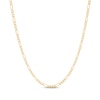 Thumbnail Image 1 of 2.05mm Figaro Chain Necklace Hollow 14K Yellow Gold 20"
