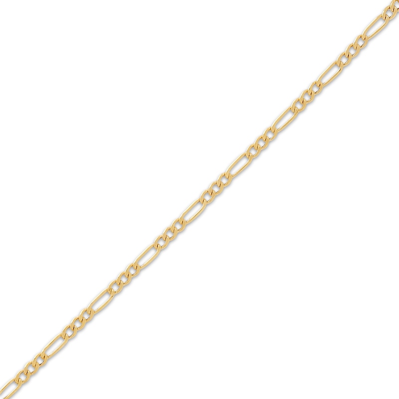 Main Image 2 of 2.05mm Figaro Chain Necklace Hollow 14K Yellow Gold 20"