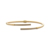 Thumbnail Image 1 of Italian Brilliance Diamond-Cut Bypass Cuff Bracelet 14K Yellow Gold
