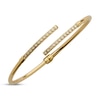 Thumbnail Image 2 of Italian Brilliance Diamond-Cut Bypass Cuff Bracelet 14K Yellow Gold