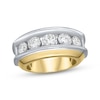 Thumbnail Image 1 of Men’s Diamond Five-Stone Ring 3 ct tw 10K Two-Tone Gold