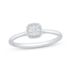Thumbnail Image 1 of Multi-Diamond Cushion Frame Fashion Ring 1/20 ct tw Sterling Silver