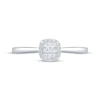 Thumbnail Image 3 of Multi-Diamond Cushion Frame Fashion Ring 1/20 ct tw Sterling Silver