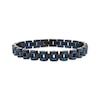 Thumbnail Image 1 of Men's Railroad Link Chain Bracelet Black & Blue Ion-Plated Stainless Steel 8.5"