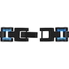Thumbnail Image 3 of Men's Railroad Link Chain Bracelet Black & Blue Ion-Plated Stainless Steel 8.5"