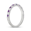 Thumbnail Image 2 of Neil Lane Amethyst & Diamond Anniversary Ring 1/5 ct tw 14K White Gold