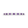 Thumbnail Image 3 of Neil Lane Amethyst & Diamond Anniversary Ring 1/5 ct tw 14K White Gold