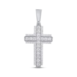 KAY Lab-Grown Diamonds Cross Charm 3 ct tw 14K White Gold