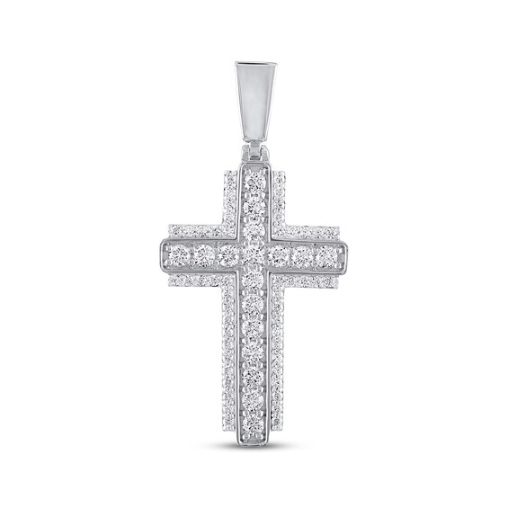 KAY Lab-Grown Diamonds Cross Charm 3 ct tw 14K White Gold