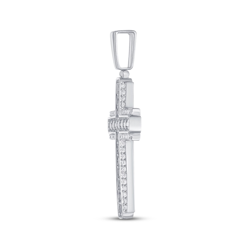Main Image 2 of KAY Lab-Grown Diamonds Cross Charm 3 ct tw 14K White Gold