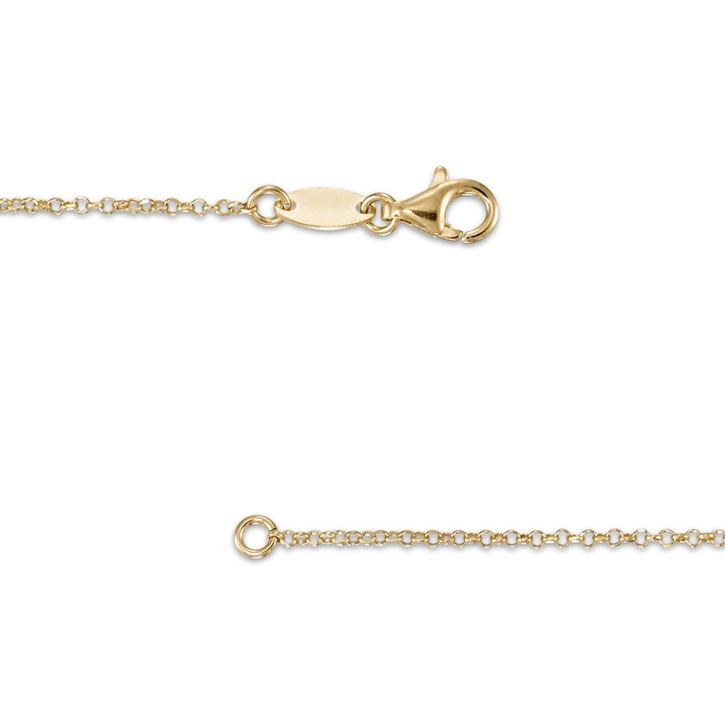 Main Image 2 of Coin Necklace 24K Yellow Gold Vermeil Sterling Silver 18"