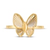 Thumbnail Image 3 of Textured Rainbow Butterfly Ring 10K Yellow Gold