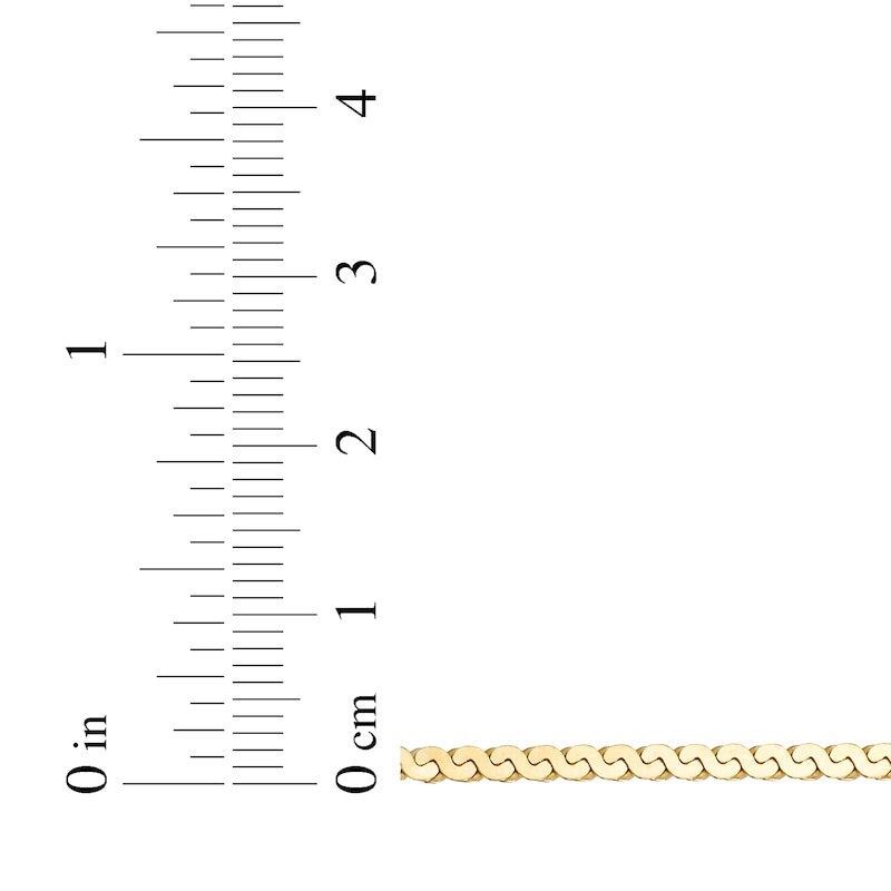 Main Image 4 of 2.2mm Serpentine Chain Necklace 24K Yellow Gold Vermeil Solid Sterling Silver 18"