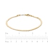 Thumbnail Image 4 of 3mm Serpentine Chain Bracelet 24K Yellow Gold Vermeil Solid Sterling Silver 7.5"