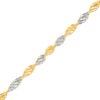 Thumbnail Image 1 of 2.9mm Dorica Chain Bracelet Solid 14K Two-Tone Gold 7"
