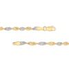 Thumbnail Image 2 of 2.9mm Dorica Chain Bracelet Solid 14K Two-Tone Gold 7"