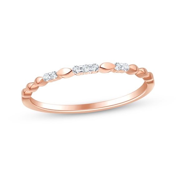 Adore Diamond Anniversary Ring 1/20 ct tw 10K Rose Gold