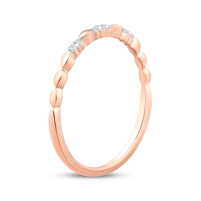 Main Image 2 of Adore Diamond Anniversary Ring 1/20 ct tw 10K Rose Gold