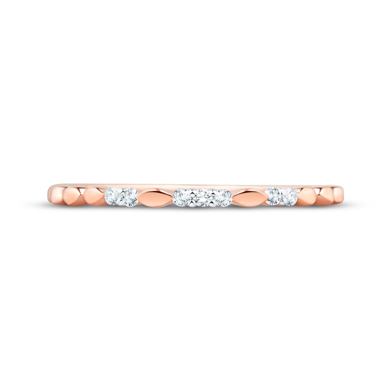 Main Image 3 of Adore Diamond Anniversary Ring 1/20 ct tw 10K Rose Gold